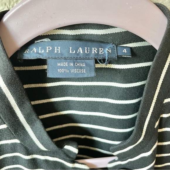 Vintage Polo Ralph Lauren Stripped Peplum Jacket with Mandarin Collar - Picture 3 of 7